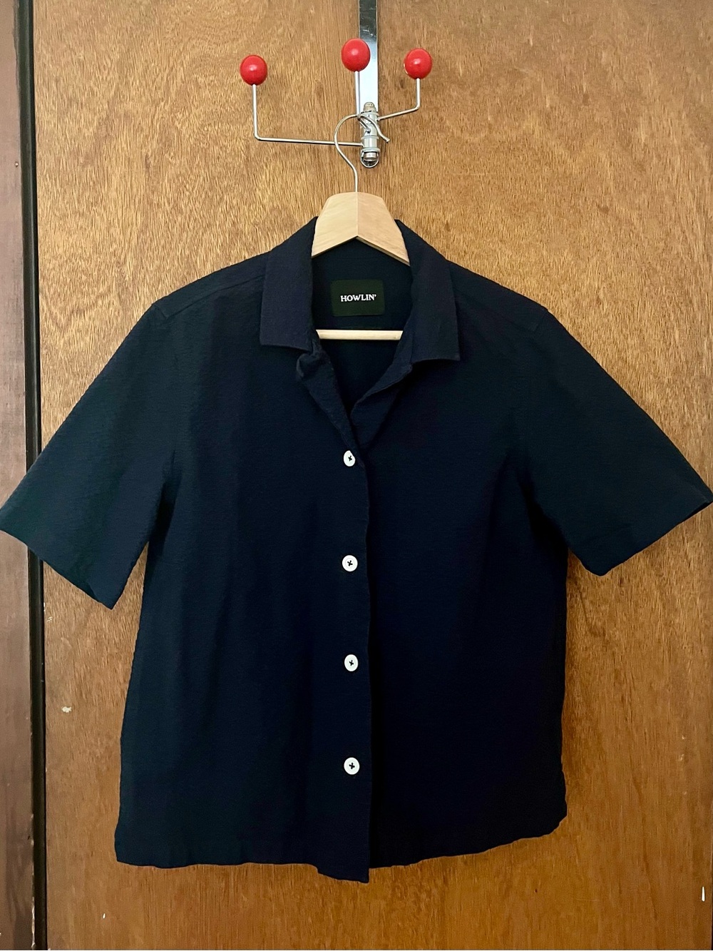 Howlin’ Navy Cocktails for the Girls Seersucker shirt